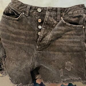 Zara black jean shorts. Size 0